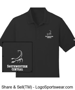 Black SWC Polo Design Zoom